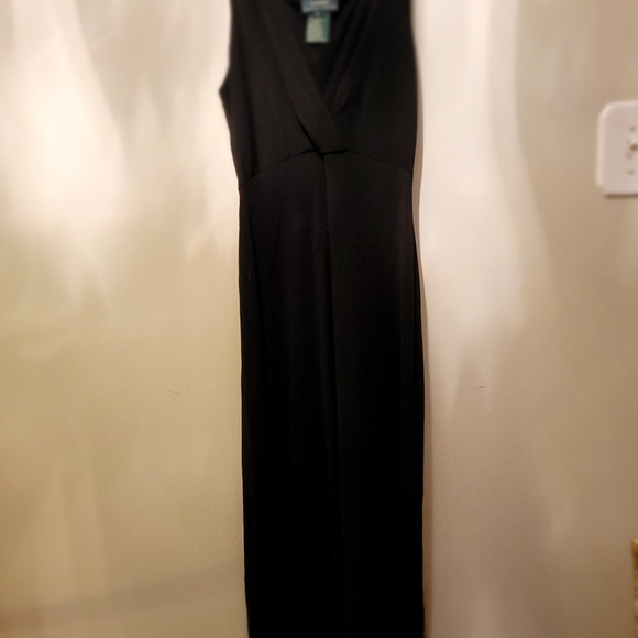 Ralph Lauren Sleeveless Dinner Dress, Size S, Color: Black. - Picture 3 of 5